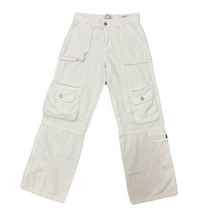 Forever 21 White Cargo Pants